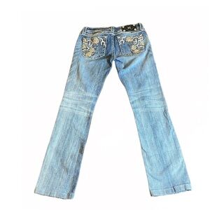 Miss Me Bootcut Embellished Rhinestone Jeans Size 27 Womens